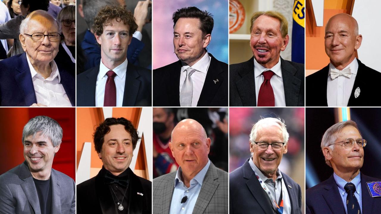 The 10 richest Americans got 5 billion richer in the past year. Now they're on the verge of a huge tax cut | CNN Business